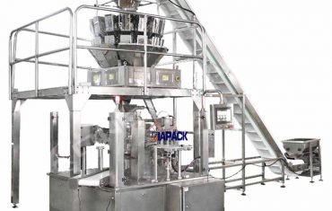 Saco automático rotativo doy com máquina de selagem e embalagem com zíper