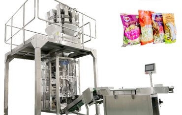 Máquina de embalagem ZL720 VFFS com máquina de pesagem de várias cabeças para alimentos congelados