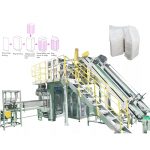 Máquina de ensacamento secundária automática para ensacamento de bolsas pequenas em sacos grandes de tecido pp