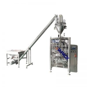 Máquina formadora de saco vertical automática, envasadora e envasadora para farinha de trigo