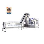Máquina automática de embalagem de saco pré-fabricado tipo rotativo para produto de mistura sólido-líquido