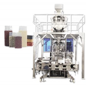 Máquina automática de embalagem de enchimento de sacos a vácuo tipo tijolo para grãos