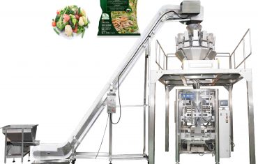 Máquina vertical automática de embalagem de enchimento e selagem para salada
