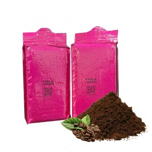 Máquina automática de embalagem de sacos a vácuo de tijolos para café em pó de 250 gramas