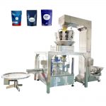 Máquina automática de embalagem de selo de enchimento de bolsa pré-fabricada com escalas lineares para grânulos